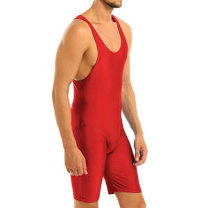 Singlet de Lucha Libre Personalizado para Hombre con Estampado por Transferencia, Logotipo Frontal, Ligero, Duradero, de Secado Rápido y Tejido Transpirable - Product Image 1