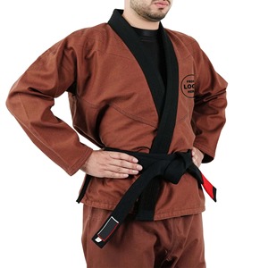 Kimono de Jiu Jitsu Marrón, Traje de BJJ 100% Algodón, Unisex para Adultos, Duradero, Transpirable, de Secado Rápido, Ropa de Artes Marciales, Gi Personalizado de 380g - Product Image 5