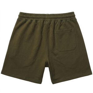 Shorts en tissu éponge pour homme, coupe slim, taille élastique, pour le sport, la gym, 100% coton, usage quotidien. - Product Image 2