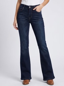 Women's Luxury Designer-Style <b>Boot</b> Cut Knee-Length Eco-Friendly Denim Jeans with Premium Cotton and High Quality Finish - Product Image 1