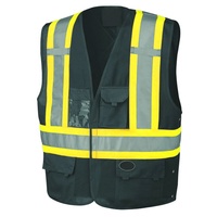 Chaleco DE SEGURIDAD personalizado de alta calidad con logotipo personalizado de bolsillo para trabajo de construcción con bolsillos para hombres