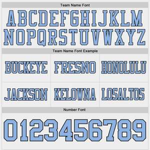 Camiseta Deportiva Premium Blanca y Azul Cielo para Equipo de Fútbol, Ropa Deportiva que Absorbe la Humedad, Malla Bird Eye, Nombre y Número Personalizables - Product Image 3