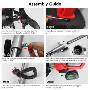 Motozappa Elettrica Senza Fili da Giardino 550W 21V con 4 Lame e 16 Denti in Acciaio, Batteria da 4000mAh, Velocità di Lavorazione 300RPM - Product Image 4