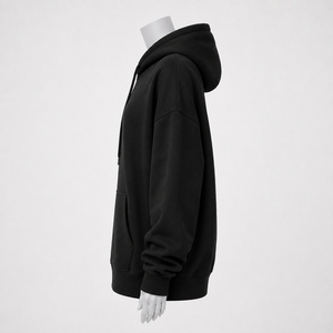High Quality Women's Solid Breathable Eco-Friendly Autumn Winter Plus Size <b>Long</b> <b>Hoodies</b> Loose Fit Fleece Drop Shoulder Front - Product Image 5