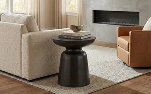 Natural Form Modern Coffee <b>Table</b> With Round Top Contemporary Living Room Furniture Decorative Metal <b>End</b> <b>Table</b> - Product Image 6