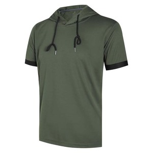 เสื้อกล้ามมีฮู้ดสำหรับวิ่งออกกำลังกายสำหรับผู้ชาย เสื้อผ้ากีฬาฟิตเนส ดีไซน์เสื้อฮู้ดแบบเรียบ เสื้อผ้าฝึกซ้อม เสื้อผ้าออกกำลังกายผู้ชายแบบสั่งทำ - Product Image 1
