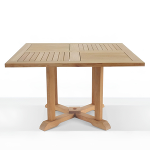 Mesas de Centro Extensibles Modernas Hechas de Madera de Teca Envejecida de Alta Calidad con Acabado Liso, Perfectas para el Hogar - Product Image 3