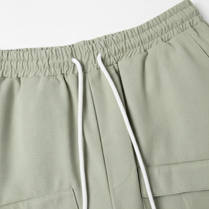 Shorts cargo FIELD vert sauge pour homme, décontractés, à jambes larges, utilitaires - Product Image 6