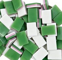 Jeu de Mahjong Vert Personnalisé Imprimé Créatif Funky Trade, Jeu de Loisirs de Bureau Multijoueur, Fourniture en Gros pour Magasins OEM ODM