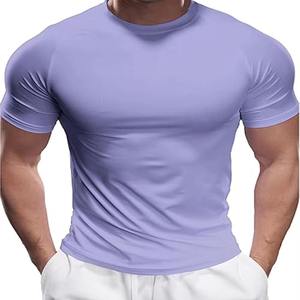 T-shirt sans manches en coton 100 % pour homme, coupe classique, imprimé numérique, tricoté, couleur unie, style streetwear - Product Image 5