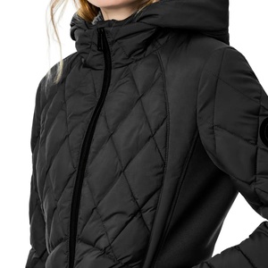 Design de mode femmes hiver en plein air longue femme bouffante doudoune à capuche haute qualité coton veste isolée - Product Image 5