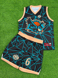 ชุดเสื้อบาสเก็ตบอลพิมพ์ลายโลโก้ด้านหน้าตามสั่ง Rexfit Sports คุณภาพสูงสำหรับผู้ใหญ่ ผลิตจากโพลีเอสเตอร์ 100% ระบายอากาศได้ดี ใส่ได้ทั้งชายและหญิง - Product Image 1