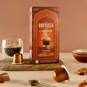 Capsules de café Coffeeza aromatisées au caramel, 100% Arabica, compatibles avec les machines Nespresso Original Line - Product Image 2