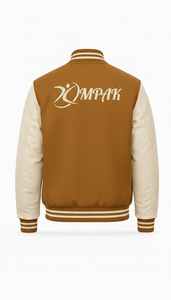 Manches en cuir pour le sport, broderies, patchs, style streetwear viral, style américain classique - Product Image 3