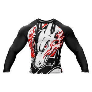 Rashguard pour homme à séchage rapide imprimé par sublimation 2026 avec logo personnalisé pour entraînement MMA, NO-GI, Grappling, Jiu Jitsu, BJJ - Product Image 1