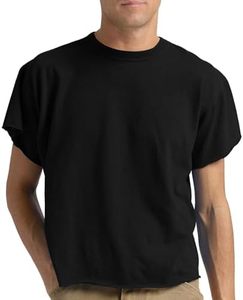Camiseta Oversize Corta de Hombre, Estilo Urbano Casual de Verano, Manga Corta, Ajuste Holgado, Color Liso, Bordada, Tejido de 200g - Product Image 4