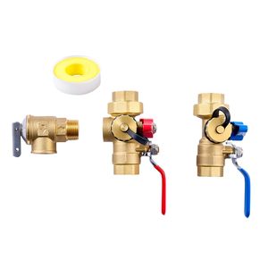Kit Valvole di Servizio per Scaldabagno Senza Serbatoio da 3/4" (2 Pezzi) per Valvole di Isolamento e Scarico Pressione NPT da 3/4" - Product Image 1