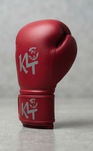 Guantes de Boxeo KLTW INT'L KL-TG-001 de Cuero Vacuno con Dedos Completos y Cordones, para MMA, Muay Thai, Kickboxing, Transpirables, Duraderos, para Todas las Estaciones - Product Image 3