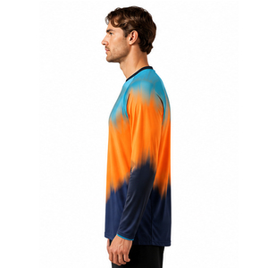 เสื้อเจอร์ซีย์มอเตอร์ครอสสั่งทำพิเศษ ระบายอากาศได้ดี พิมพ์ลายแบบ Sublimation ออกแบบลายของคุณเอง สไตล์ใหม่ แขนยาว สีพื้น - Product Image 5