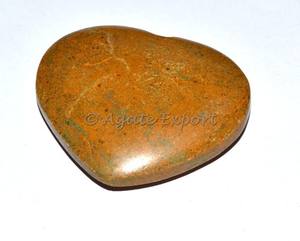 Inspirational Yellow Jasper Puffy Heart Coffret cadeau Guérison Feng Shui Cristal Pierre précieuse Agate d'amour Pierre gravée Inspirer les autres - Product Image 2