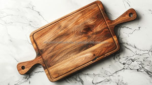 Grande planche à découper en bois massif de qualité supérieure Bloc à découper de qualité supérieure pour espaces culinaires - Product Image 3