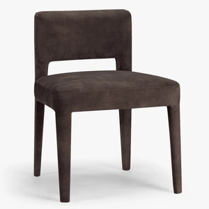 Chaise de salle à manger moderne en velours rembourrée pour hôtel, chaise d'appoint en tissu pour restaurant, café, hôtel - Product Image 3