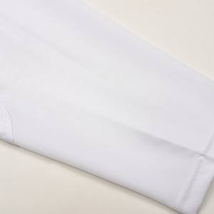 Camiseta de punto de alta calidad, color blanco, manga larga, cuello redondo, con diseño y talla personalizados. - Product Image 6