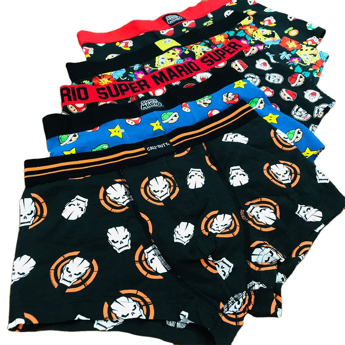 Men's Breathable Factory Custom Cotton Printed Everyday Boxers Shorts with Elastic Waistband Stretch Comfort mens briefs Boxer