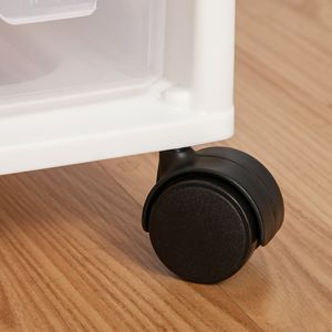 Carrello Portaoggetti a 5 Cassetti con Ripiano Superiore, Ideale per Scrapbooking, Materiali per Artigianato e Progetti Portatili, Bianco - Product Image 3