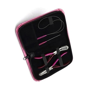 Kit de Herramientas Profesionales de Acero Inoxidable Premium para Extensiones de Cabello con Micro Anillos, Alicates para Cabello Natural y Herramienta de Bucle para Salón de Belleza - Product Image 2