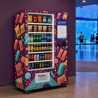 Máquina Expendedora Comercial de Aperitivos y Bebidas para Ubicaciones Exteriores con Marca Personalizada y Configuración Flexible