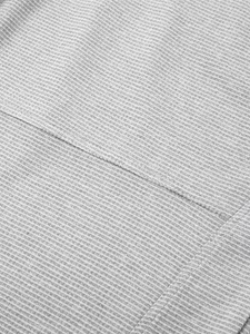 Ensemble pantalon et polo sport gris pour homme, tenue d'hiver respirante en coton biologique 100% tricoté, imprimé, deux pièces, séchage rapide - Product Image 6