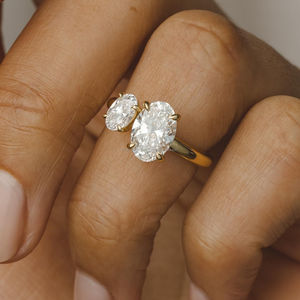 IGI/GIA Lab Grown Cut Diamond Vintage 14K Anillo de boda/compromiso amarillo Unisex Oro blanco fino para fiesta de aniversario-Worthy - Product Image 3