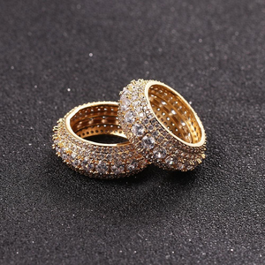 Bague en or Moissanite, style vintage de luxe, alliance éternelle, bijou de mariage, cadeau pour femme, occasion spéciale - Product Image 3