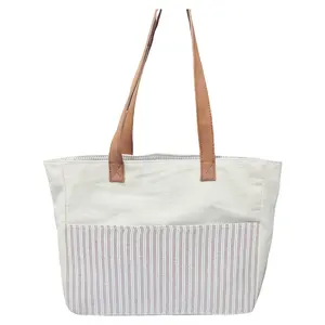 2024 New Arrival Instock Fruit Print Cotton Burlap Tote Bag Shopper With Cotton Rope Personalized Print Jute Linen Beach