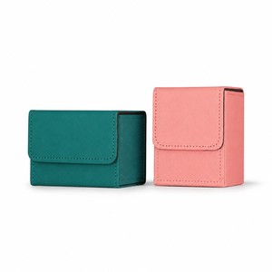 Valise en cuir bleu OEM la plus vendue, série de cartes de poker, coffret de jeu de poker luxueux pour les casinos, les hôtels et les salles de jeux - Product Image 4