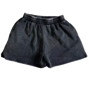 Produit le plus vendu en gros : Shorts d'été taille haute délavés à l'acide multicolores pour femmes - Product Image 3