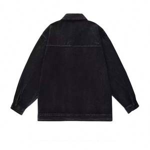 Men's Hooded Denim <b>Jacket</b> with Single Button Closure Breathable & Quick Dry 100% Cotton Fabric - Product Image 6