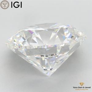 Diamant rond brillant de 5,50 carats, certifié IGI, couleur E, clarté VVS2, cultivé en laboratoire par procédé CVD, taille 11,32-11,41 mm, bijoux - Product Image 4