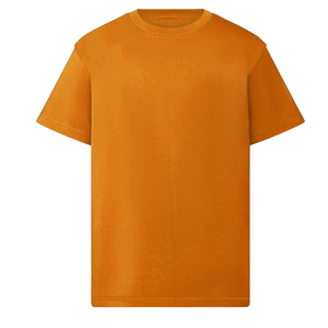 Men's <b>Red</b> Cotton T-<b>Shirt</b> O-Neck Short Sleeve Regular Fit Casual Jersey Knit Solid Color Blank Design - Product Image 4