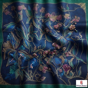 High Quality Printed Short <b>Scarf</b> Fabric Custom Logo OEM ODM Textile Manufacturer Private Label Fashion Fabric Supplier - Product Image 4