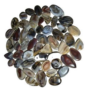 Piedra Preciosa de Ágata Natural de Botsuana de Alta Calidad, Cabujón de Forma Mixta de 20-45 mm, 8-12 g, Certificada por Terceros, KHUSHI GEMS STONE Jewelry - Product Image 3