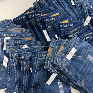 กางเกงยีนส์เดนิมผ้าฝ้ายทรงตรงขาดๆ สไตล์ลำลองสุดฮิตสำหรับผู้ชาย สต็อกสินค้าเกิน/สินค้าเหลือ/สินค้าค้างสต็อกจากบังคลาเทศ - Product Image 6