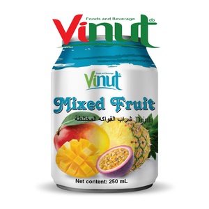 Vinut Sparkling Black Tea & Mango Drink 4 X 330ml Cans No Preservatives 10% Brix 80% Purity - Product Image 3