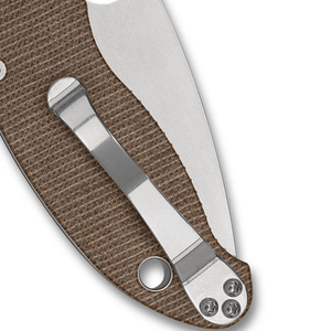 Cuchillos Plegables Modernos con Mango Texturizado Marrón, Hoja Afilada de Acero Inoxidable, Orificio de Apertura con el Pulgar, Bloqueo Deslizante y Bolsillo - Product Image 6