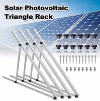 Supports triangulaires réglables pour toit plat Support de panneau solaire Montage de rayonnage Support de toit plat à montage triangulaire