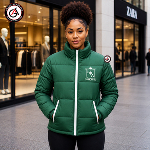 Blouson matelassé personnalisé OEM pour hommes, style urbain, imperméable, avec lettres, collection Printemps, de la Sororité et Fraternité Iota Phi Lambda - Product Image 4