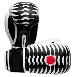 Gants de MMA en cuir durables JUNSHANG pour l'entraînement de boxe/kickboxing, doublure respirante, 14 oz, utilisation en salle de sport et à domicile, service OEM disponible - Product Image 6