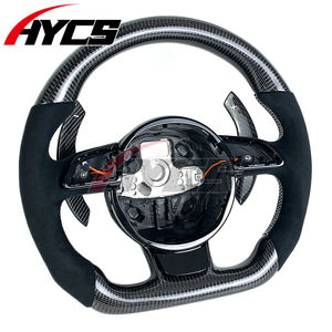 Volante de Fibra de Carbono Personalizado para <span class=keywords><strong>Audi</strong></span> Serie <span class=keywords><strong>RS</strong></span> RS3 RS4 RS5 RS6 RS7 S3 S4 S5 Serie B8 Antigua A8 R8 Q7 Q5 Compatible con Calefacción - Product Image 4