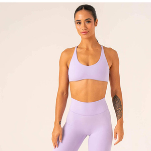 Conjunto Deportivo de Dos Piezas para Gimnasio, Entrenamiento, Fitness, Yoga, Ropa Deportiva Elástica y Transpirable, Logotipo Personalizado, OEM, Venta al Por Mayor - Product Image 6